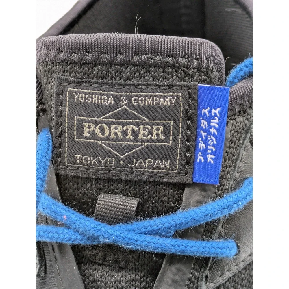 Adidas NMD Chukka Porter Shoes Mens Size 9.5 Black Blue Boost Sneakers CP9718